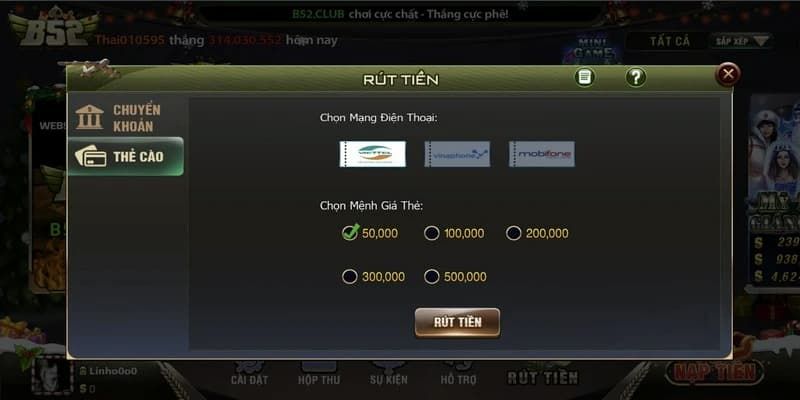 Mẹo hướng dẫn rút tiền B52 Club chi tiết